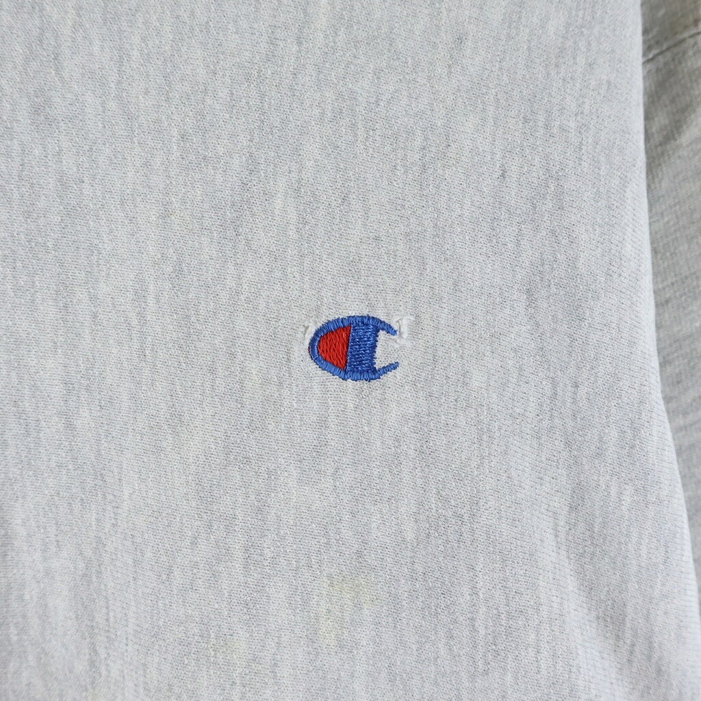 CHAMPION(チャンピオン) REVERSE WEAVE ロゴエンブロイダリー クルーネック スウェットシャツ グレー