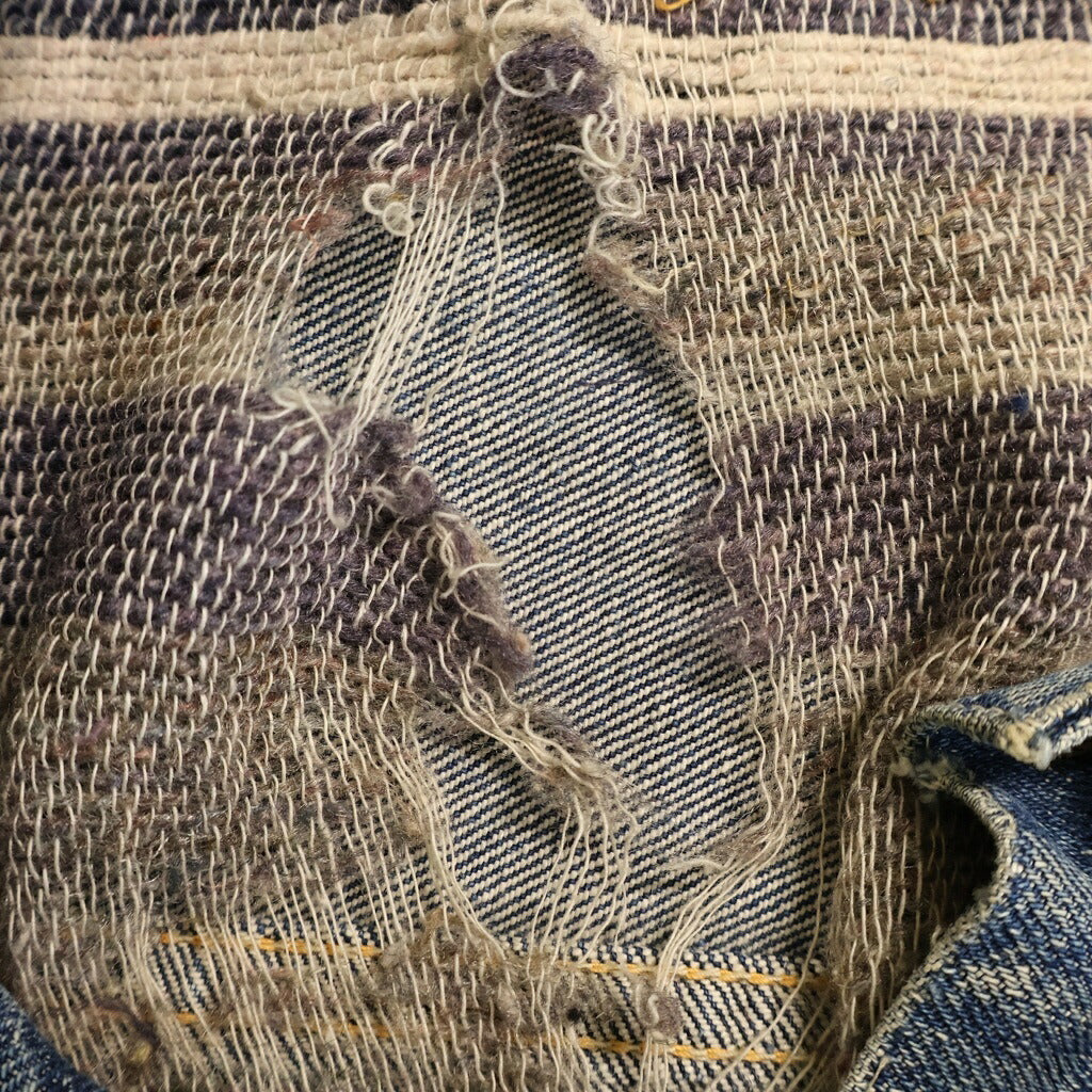 Levi's(リーバイス) 50-60S VINTAGE 517XX ヴィンテージ セカンド ボタン裏刻印なし 裏地ブランケット 両面タブ BIGE デニムトラッカージャケット インディゴ