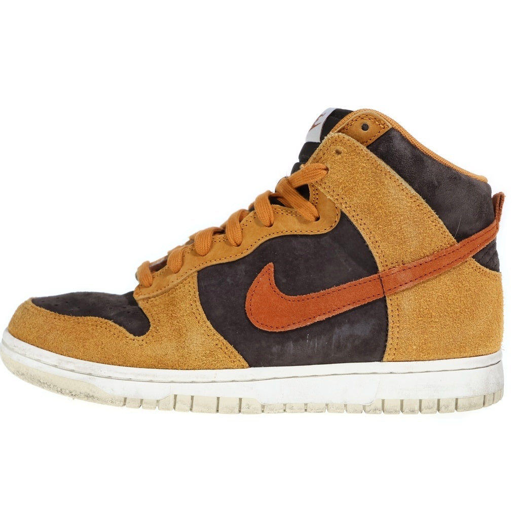 NIKE(ナイキ) DUNK HIGH RETRO PREMIUM DARK CURRY ダンク ハイ ダーク カレー ハイカットスニーカー US8/26cm ブラウン DD1401-200