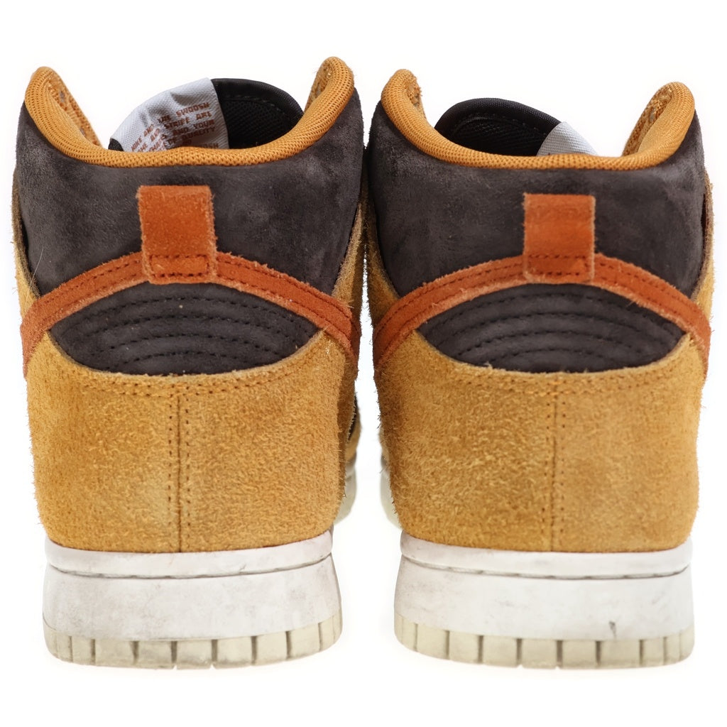 NIKE(ナイキ) DUNK HIGH RETRO PREMIUM DARK CURRY ダンク ハイ ダーク カレー ハイカットスニーカー US8/26cm ブラウン DD1401-200