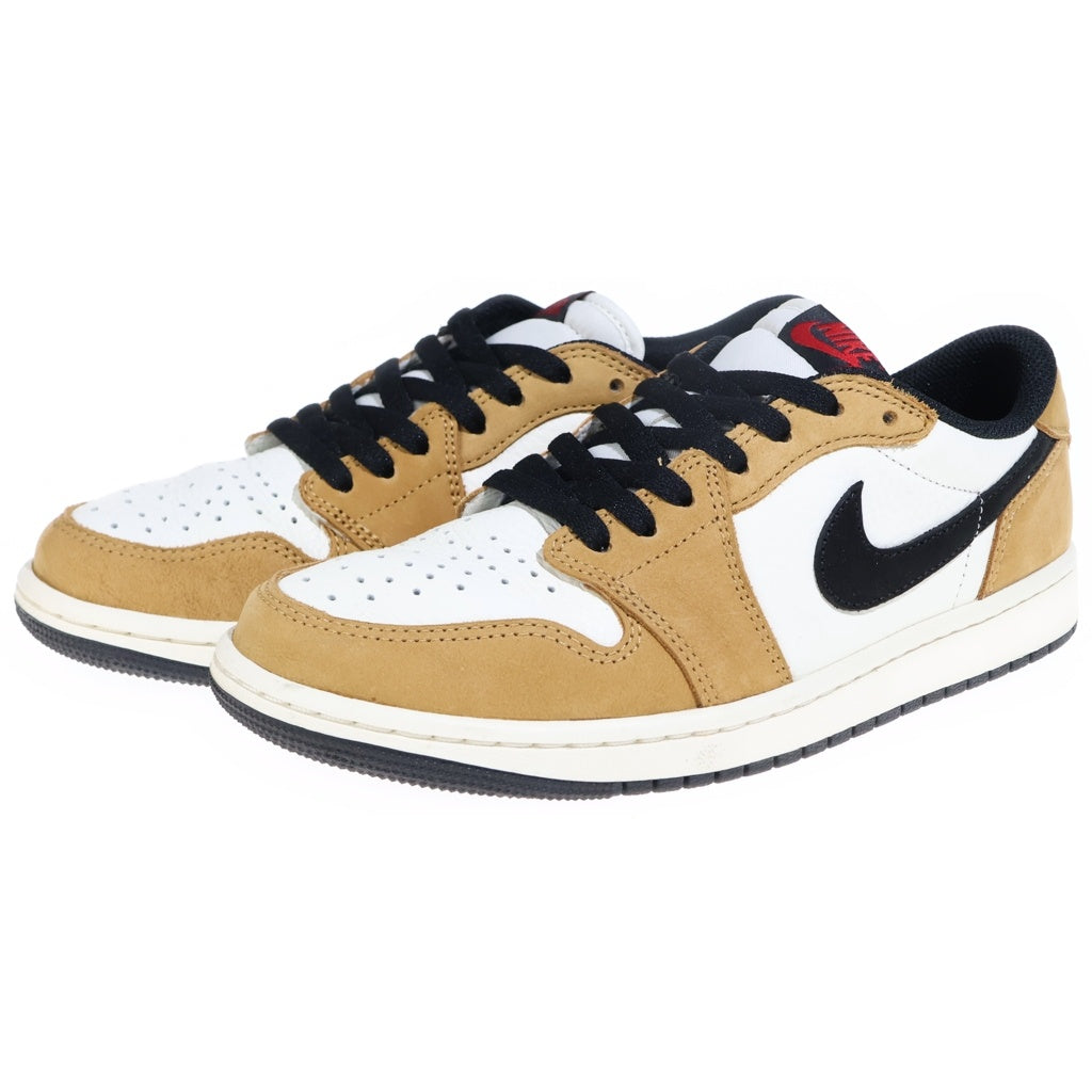 NIKE(ナイキ) AIR JORDAN 1 LOW OG ROOKIE OF THE YEAR SAIL AND GOLDEN HARVEST エア ジョーダン 1 オージー ローカットスニーカー US8/26cm CZ0790-107