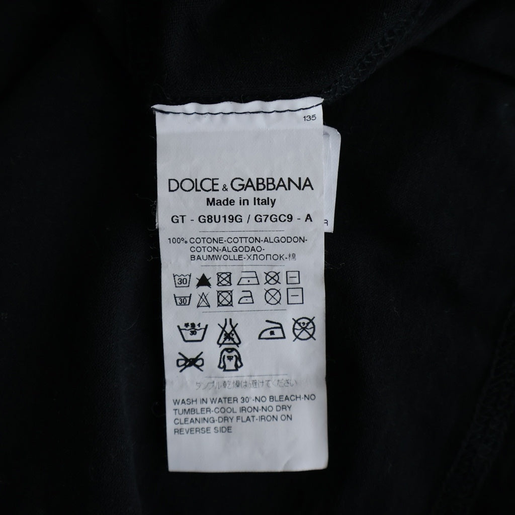 DOLCE & GABBANA(ドルチェアンドガッバーナ) パーカー G7GC9 コットン ブラック 48 G8U19G