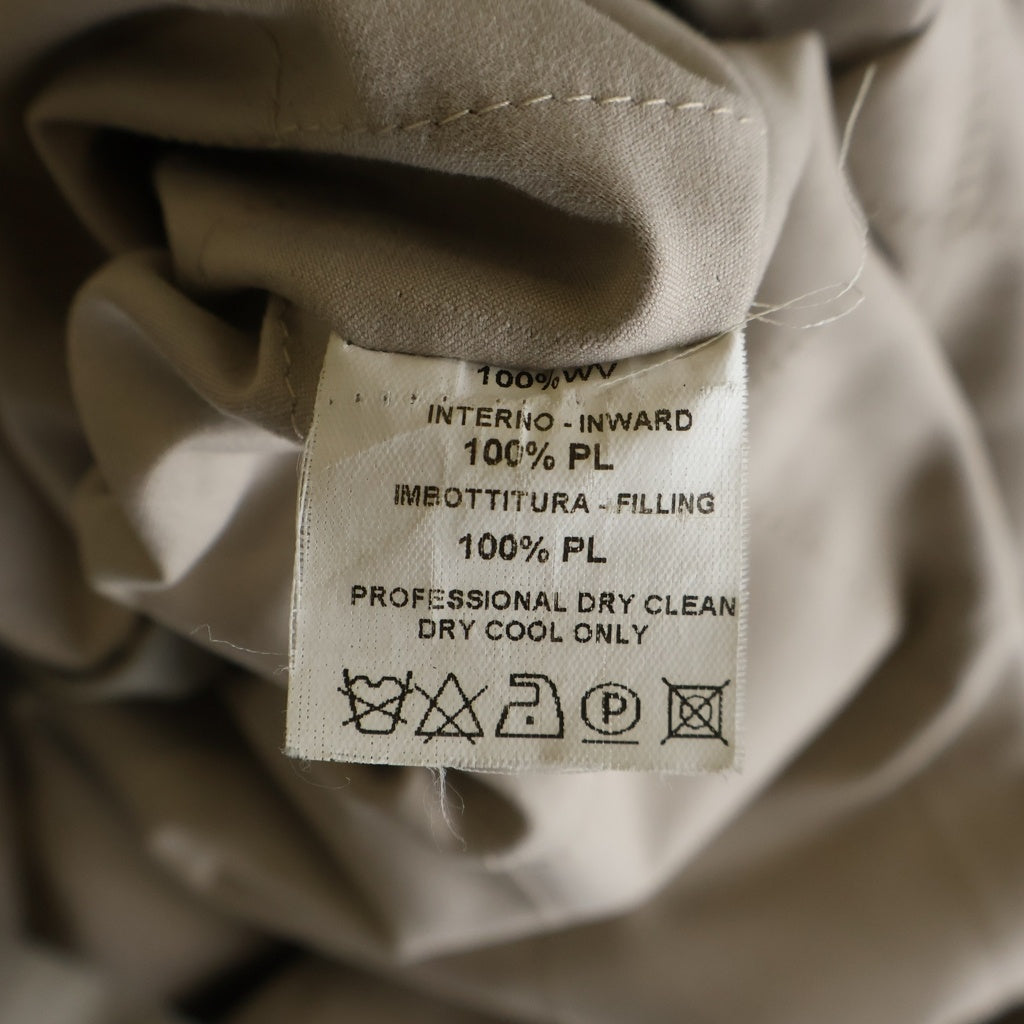 Loro Piana(ロロピアーナ) リブ襟 ジップアップ ステンカラー コート ベージュ