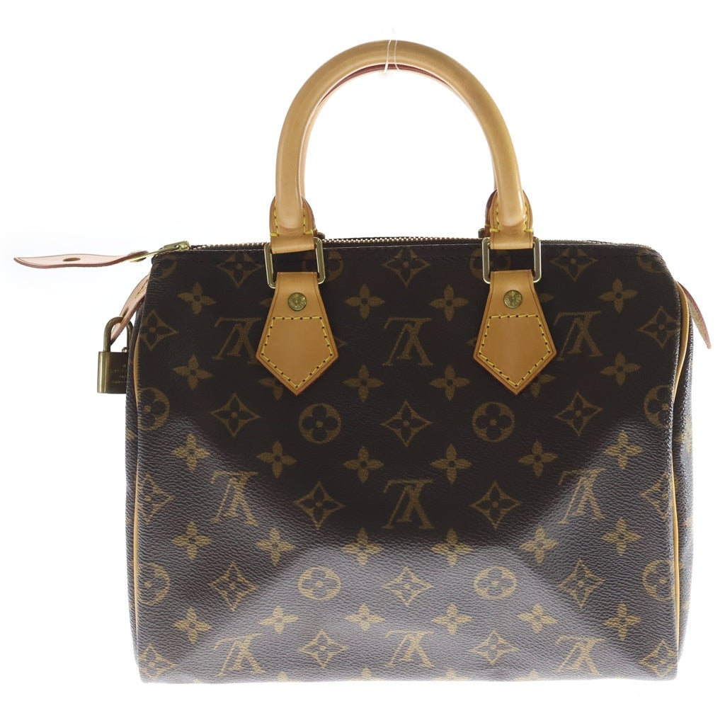 LOUIS VUITTON(ルイヴィトン) モノグラム スピーディ25 ブラウン PVCレザー ハンドバッグ ミニボストンバッグ M41528 レディース