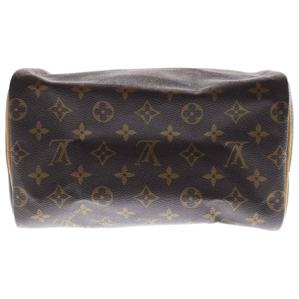LOUIS VUITTON(ルイヴィトン) モノグラム スピーディ25 ブラウン PVCレザー ハンドバッグ ミニボストンバッグ M41528 レディース