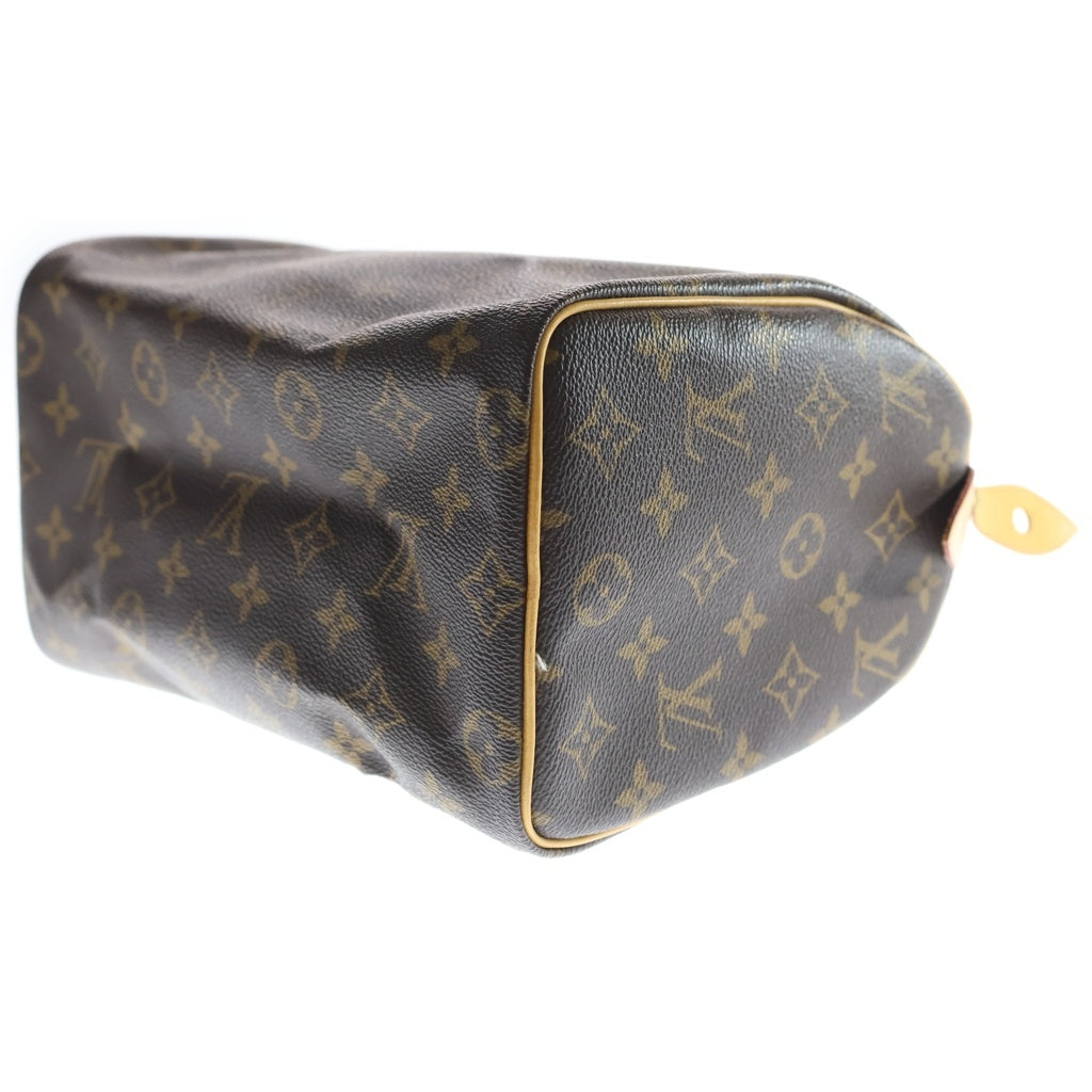 LOUIS VUITTON(ルイヴィトン) モノグラム スピーディ25 ブラウン PVCレザー ハンドバッグ ミニボストンバッグ M41528 レディース