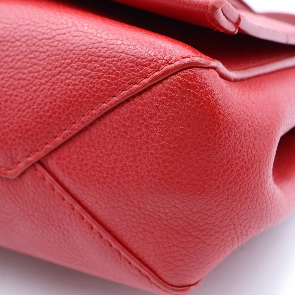 LOUIS VUITTON(ルイヴィトン) ロックミー2BB ルビー チェーンショルダーバッグ ミニバッグ レッド レザー M51202 シルバー金具 レディース