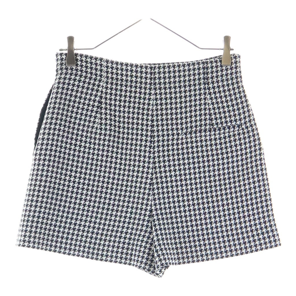 Christian Dior(クリスチャンディオール) ハウンドトゥース 千鳥格子ショートパンツ ブラック/ホワイト レディース 351P45A1423