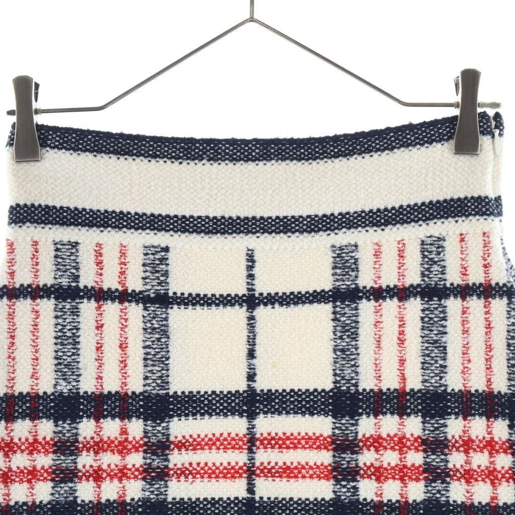 Christian Dior(クリスチャンディオール) 22SS チェック柄 ウールツイード ミニスカート ブラック/ホワイト 224J03AM706 レディース