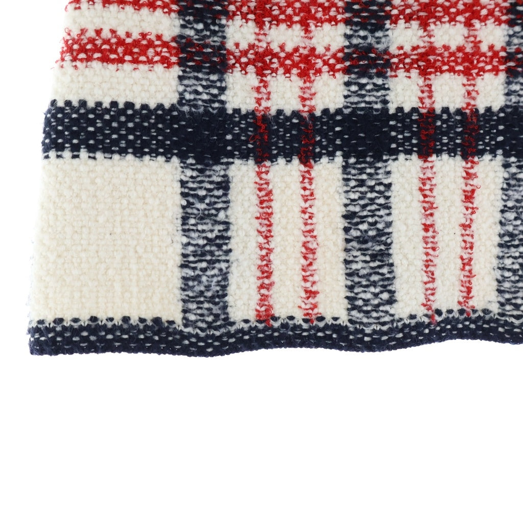 Christian Dior(クリスチャンディオール) 22SS チェック柄 ウールツイード ミニスカート ブラック/ホワイト 224J03AM706 レディース