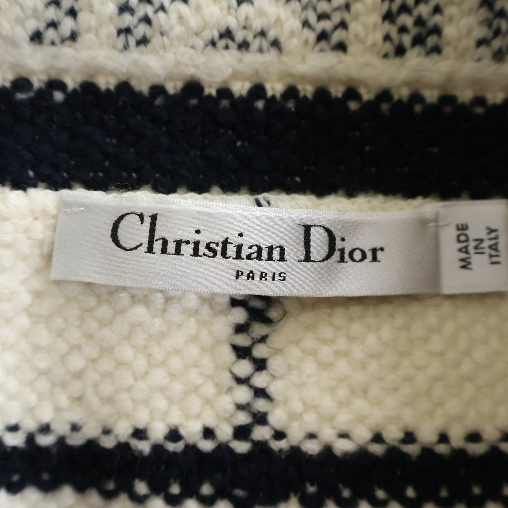 Christian Dior(クリスチャンディオール) 22SS チェック柄 ウールツイード ミニスカート ブラック/ホワイト 224J03AM706 レディース