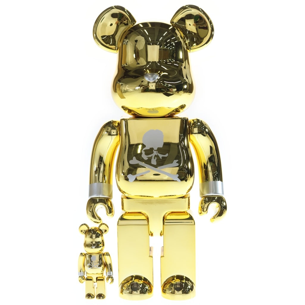 MEDICOM TOY(メディコムトイ) ×MASTERMIND JAPAN BE@RBRICK GOLD 100%&400% マスターマインド ジャパン ベアブリック 2体セット フィギュア 2021モデル ゴールド