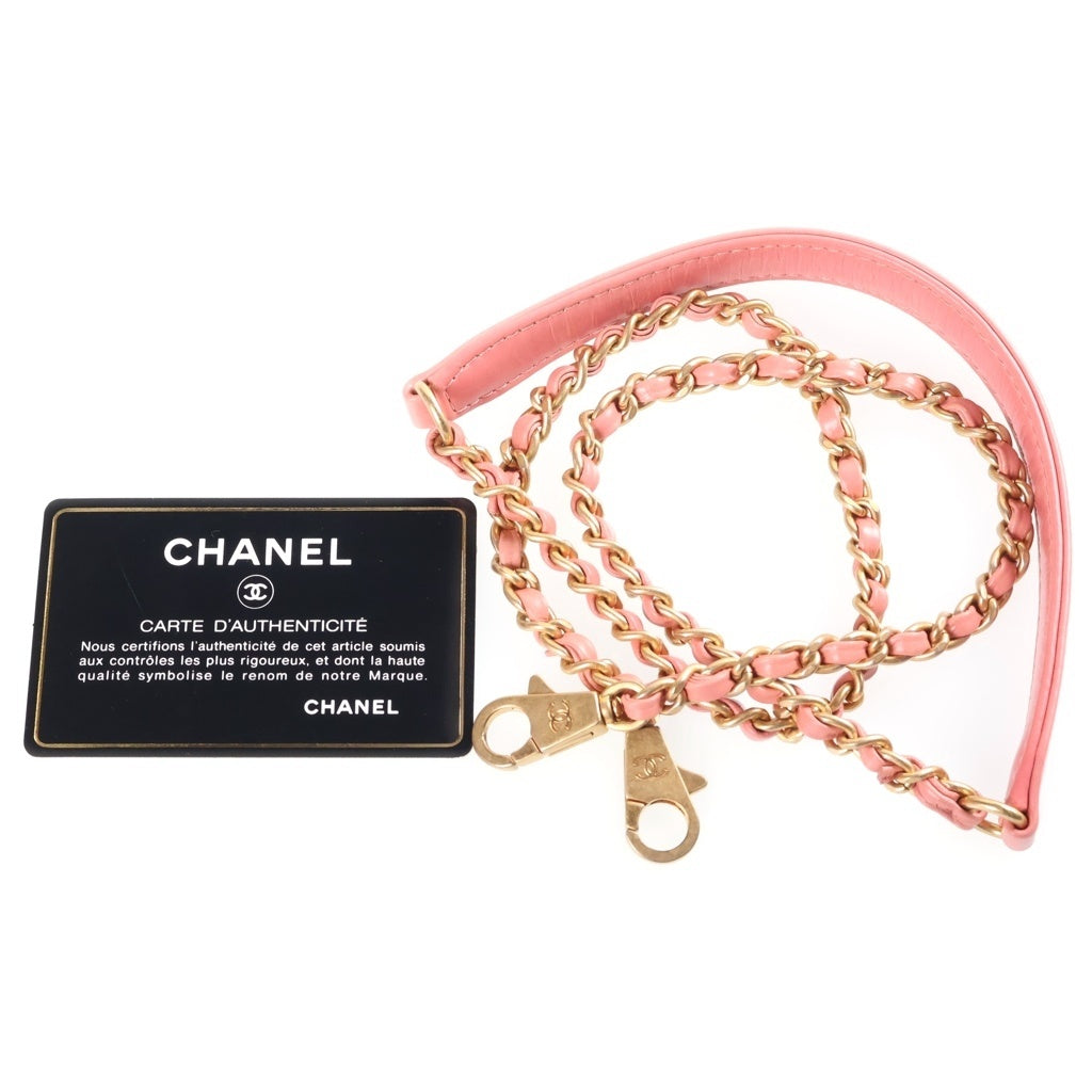 CHANEL(シャネル) ココハンドル ハンド ショルダーバッグ レザーハンドル Vステッチ ゴールド金具 ピンク A92991 25番台 レディース