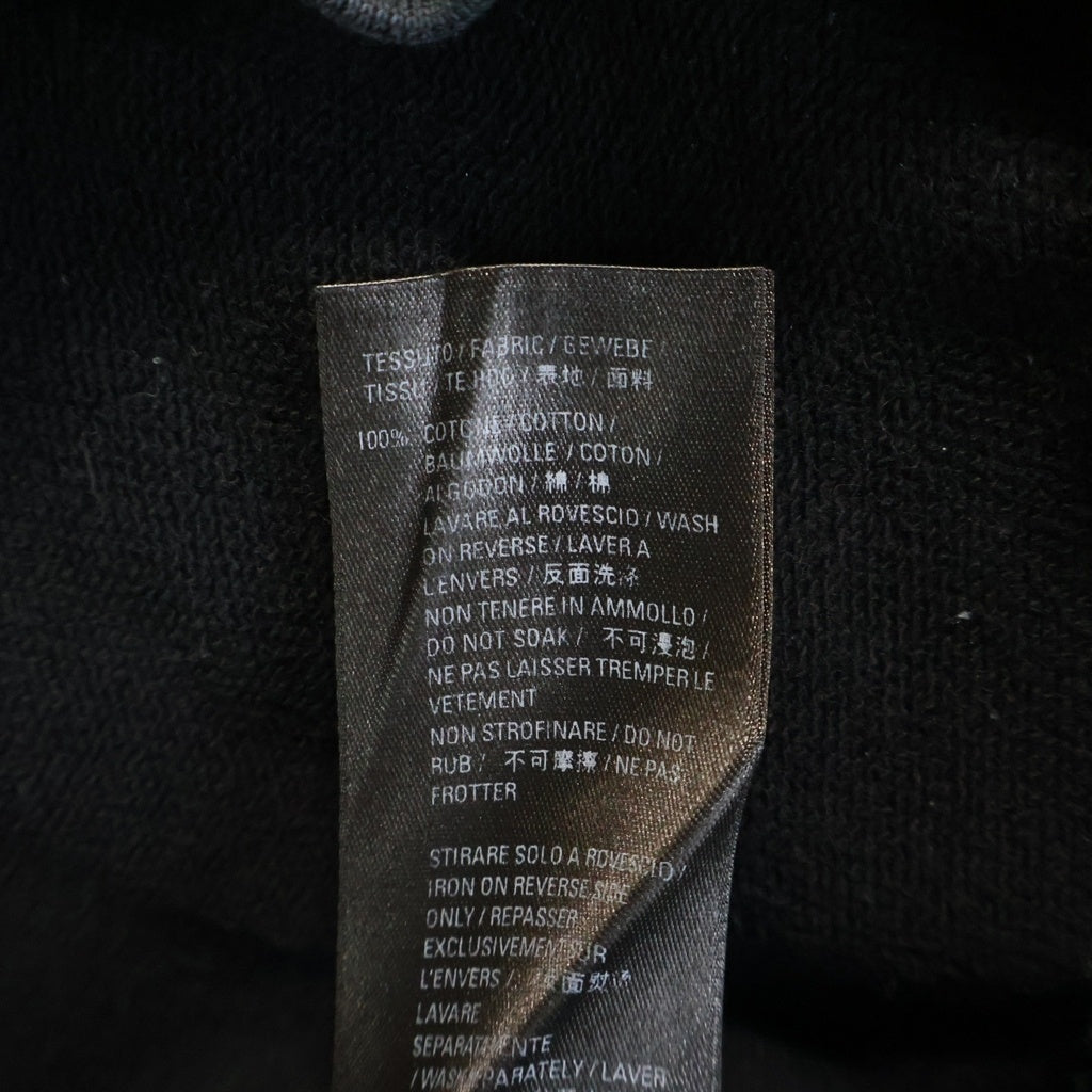 BALENCIAGA(バレンシアガ) カレッジロゴプリント ダメージ加工 スウェットクルーネックシャツ トレーナー ブラック 676629 TLVJ3