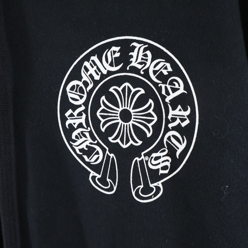 CHROME HEARTS(クロムハーツ) SWTSHRT PLVR マルチホースシュープリント スウェットプルオーバーパーカー ブラック