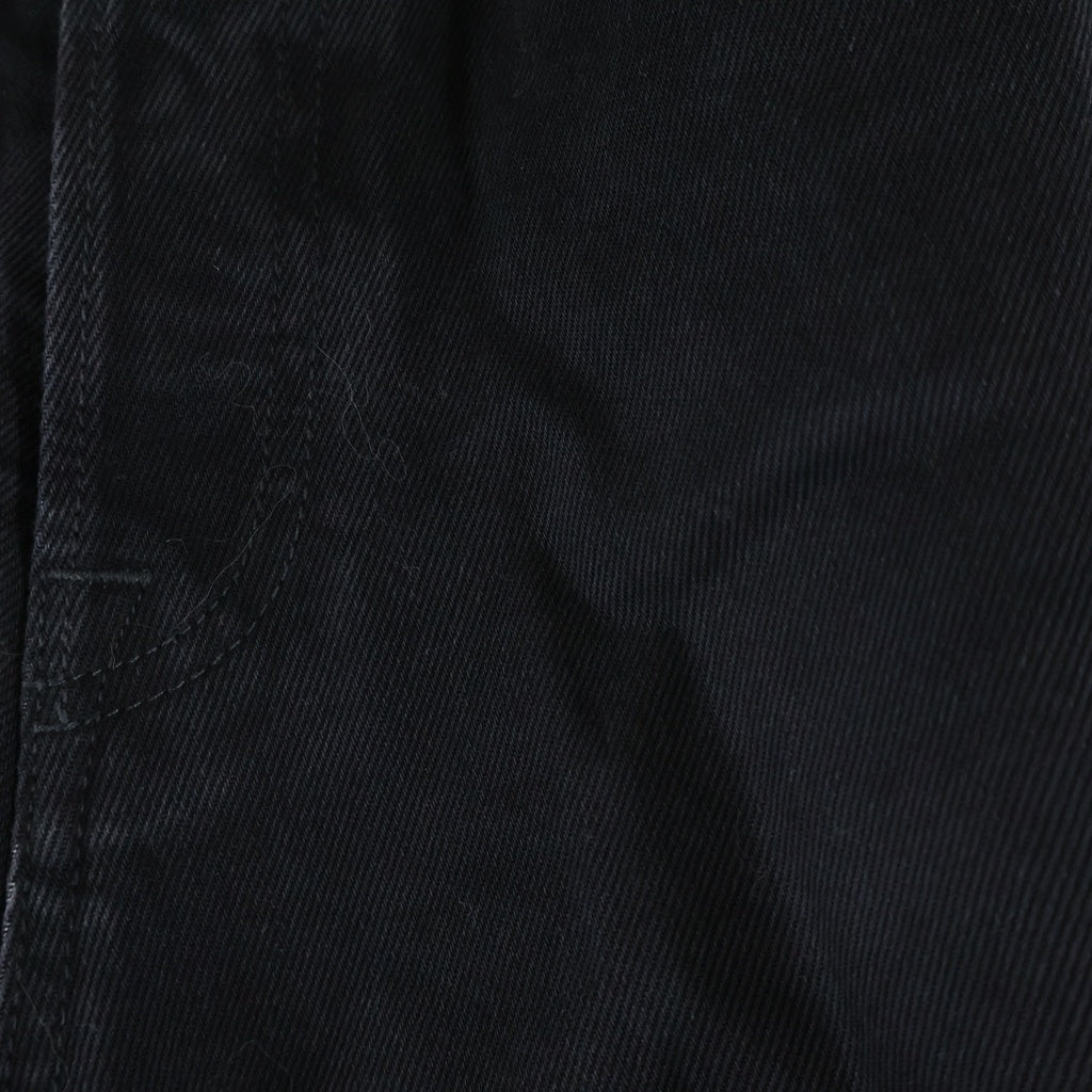 VETEMENTS(ヴェトモン) 23AW Destroyed Baggy Jeans デトロイバギージーンズ ワイドデニムパンツ ブラック UE54PA240B