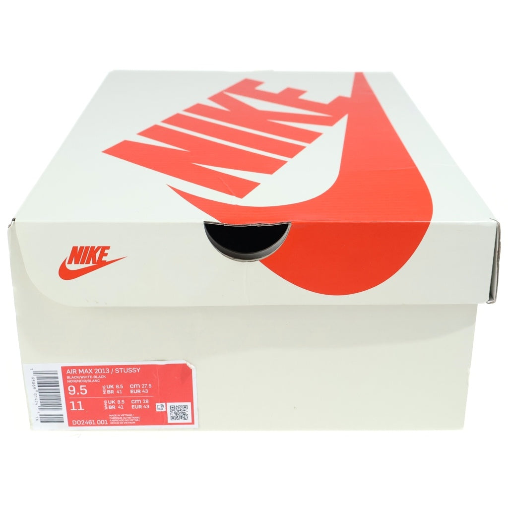 NIKE(ナイキ) ×STUSSY AIR MAX 2013 ステューシー エアマックス2013 ローカットスニーカー ブラック US9.5/27.5cm DO2461-001