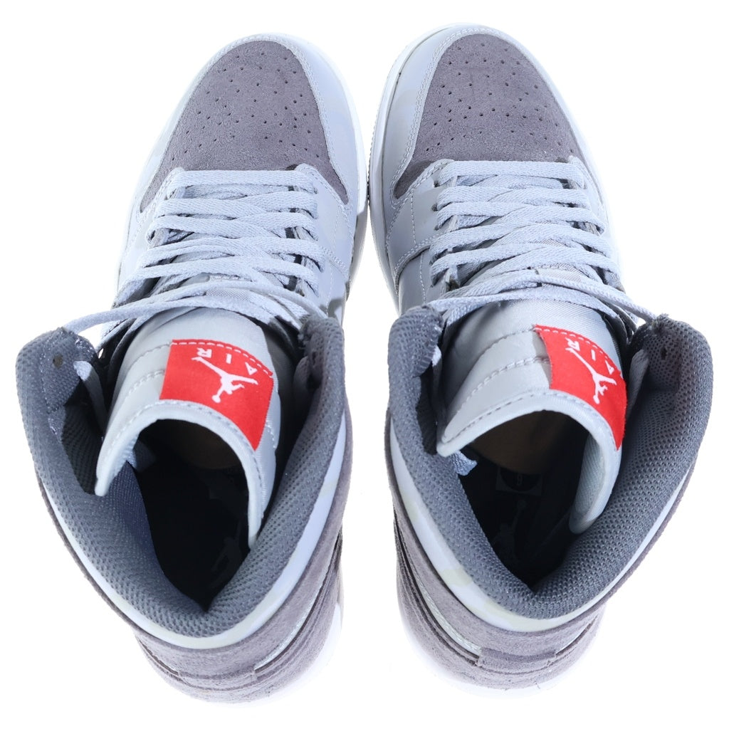 NIKE(ナイキ) AIR JORDAN 1 RETRO HIGH CAMO 3M WOLF GREY AA3993-027 エアジョーダン1 カモ3Mウルフグレー ハイカットスニーカー グレー US9/27cm