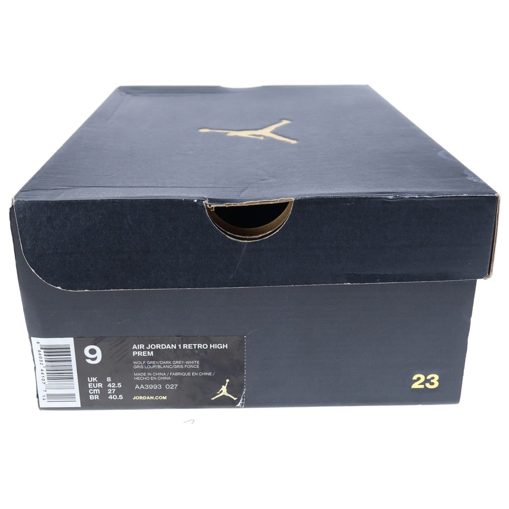 NIKE(ナイキ) AIR JORDAN 1 RETRO HIGH CAMO 3M WOLF GREY AA3993-027 エアジョーダン1 カモ3Mウルフグレー ハイカットスニーカー グレー US9/27cm