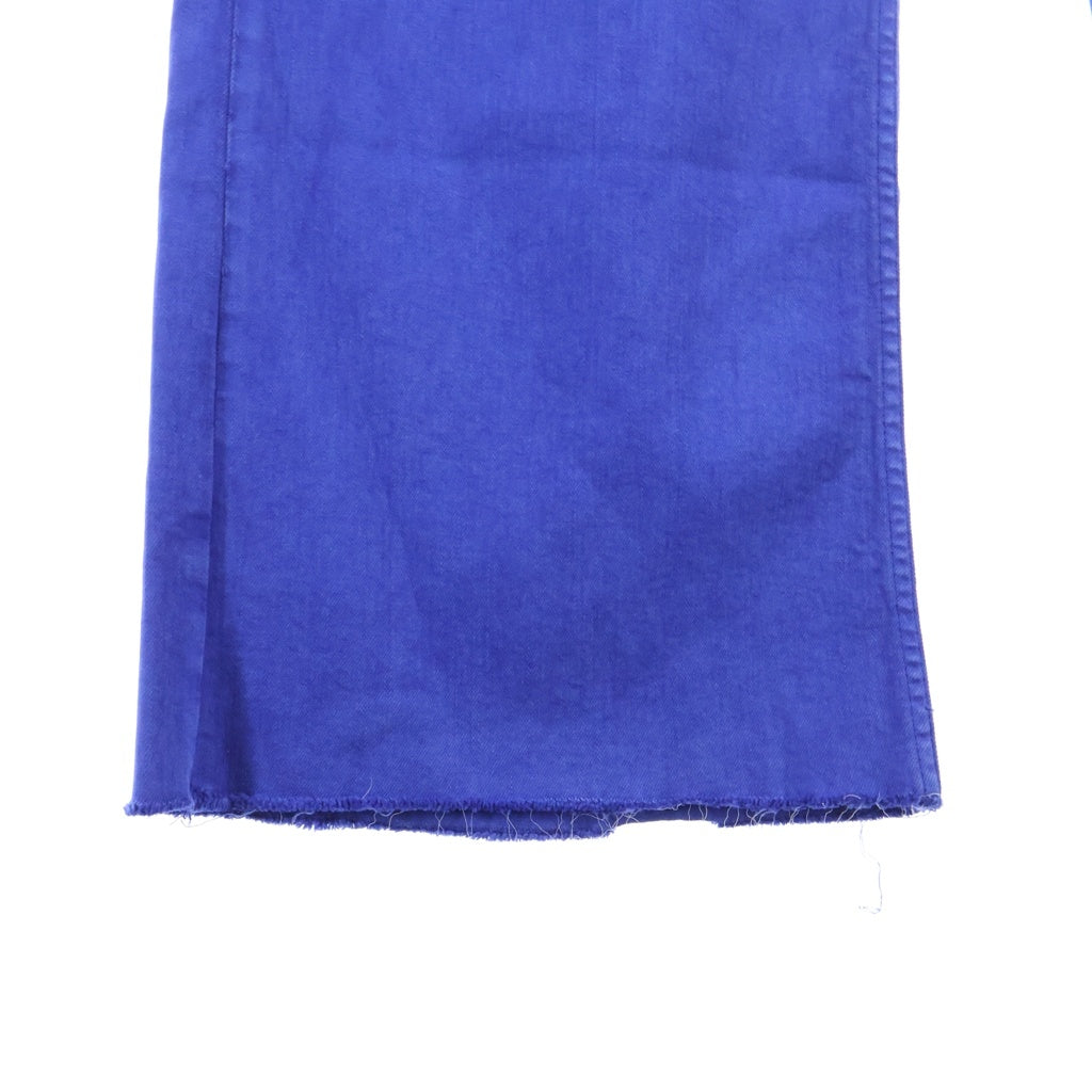 MARNI(マルニ) 23AW GARMENT DYED FLOCK DENIM 裾カットオフ ガーメントダイデニムパンツ ブルー PUJU0019A0