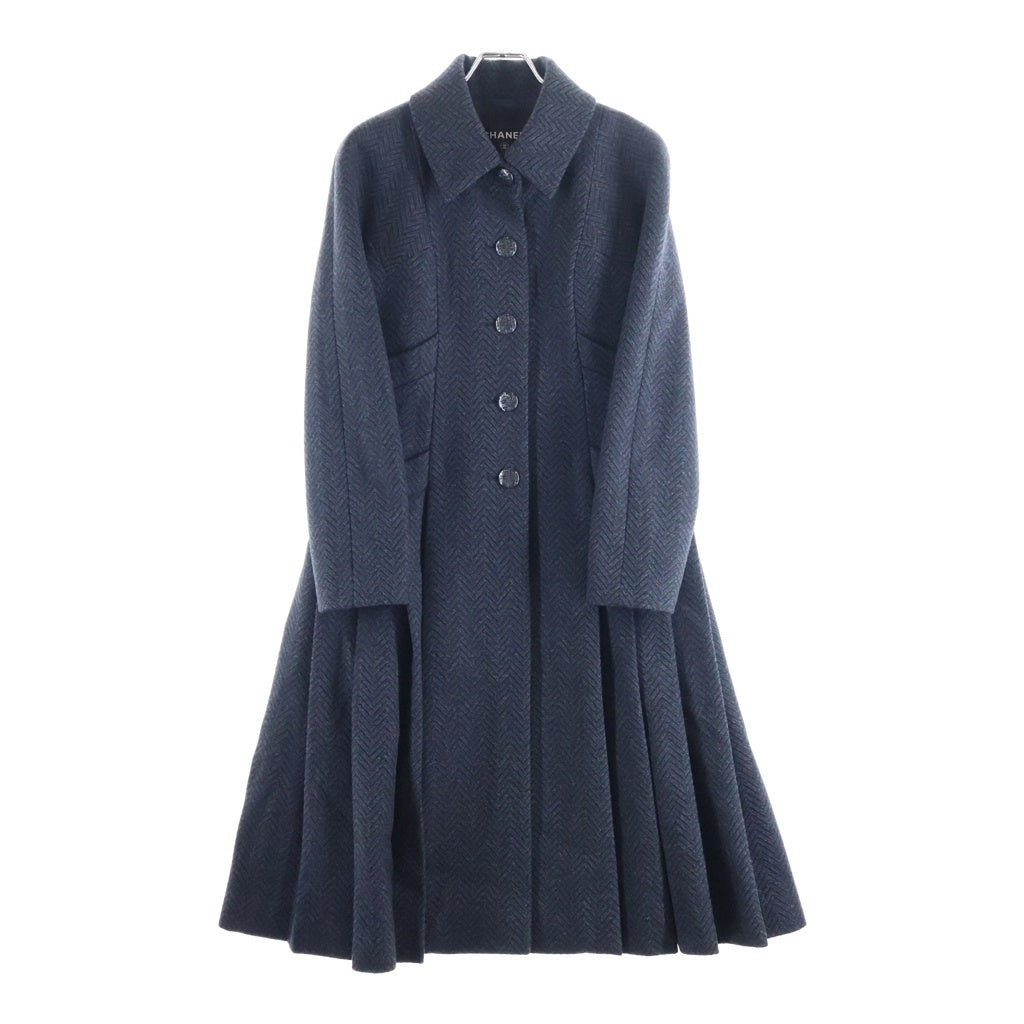 CHANEL(シャネル) ロング コート ヘリンボーン グレー P59659V34970 レディース