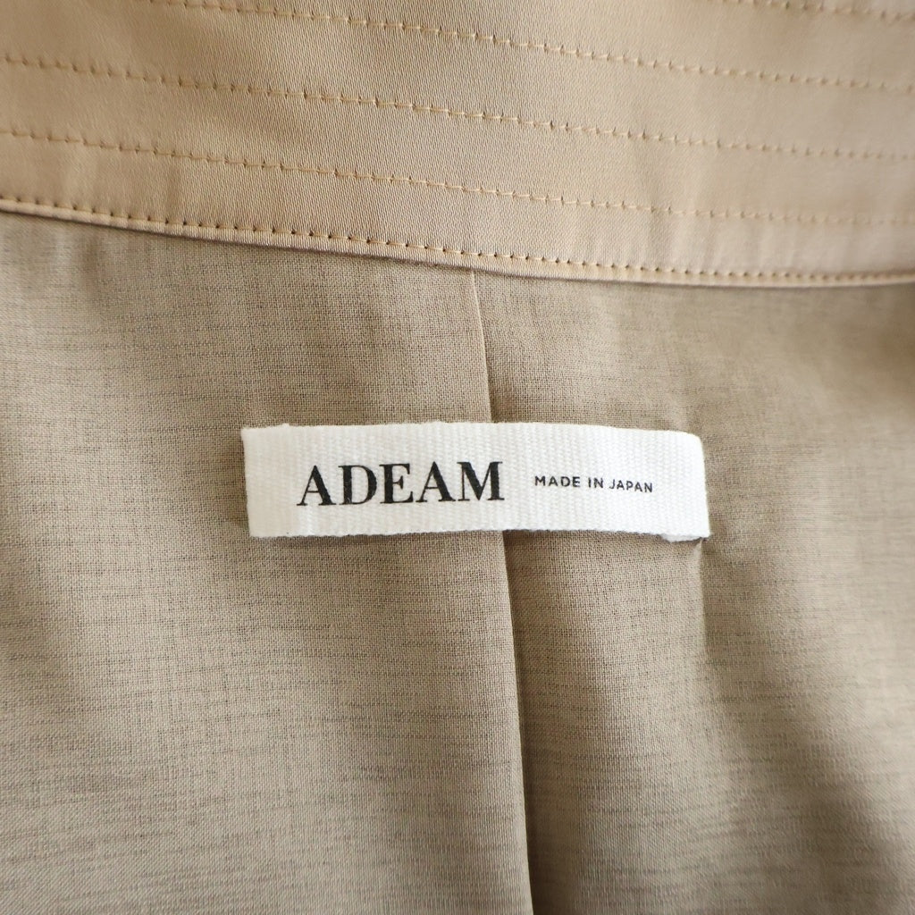その他(ソノタ) ADEAM アディアム トレンチコート ロング サイドプリーツ ベルト付き ベージュ 43155 AAC0009T レディース