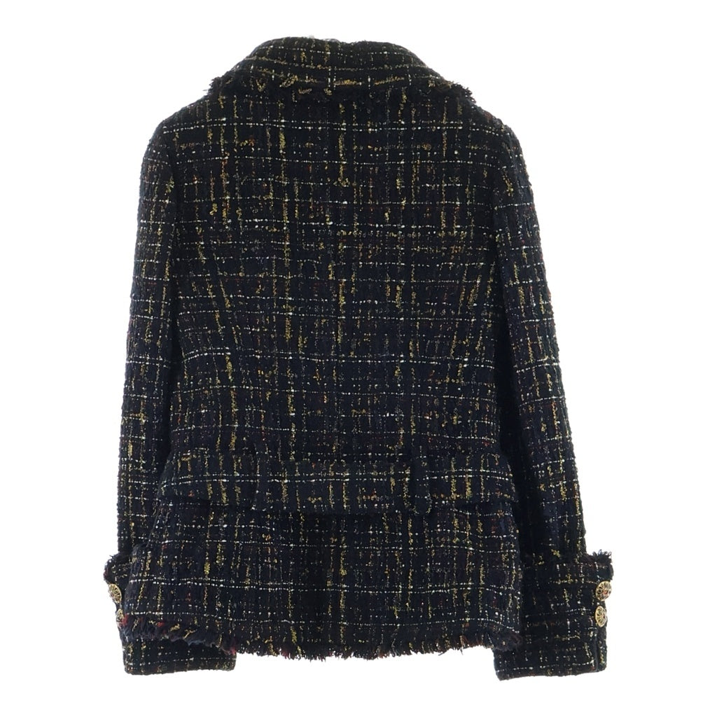 CHANEL(シャネル) グリポア P61コレクション ウール ジャケット ブラック/ゴールド レディース P61743V47084