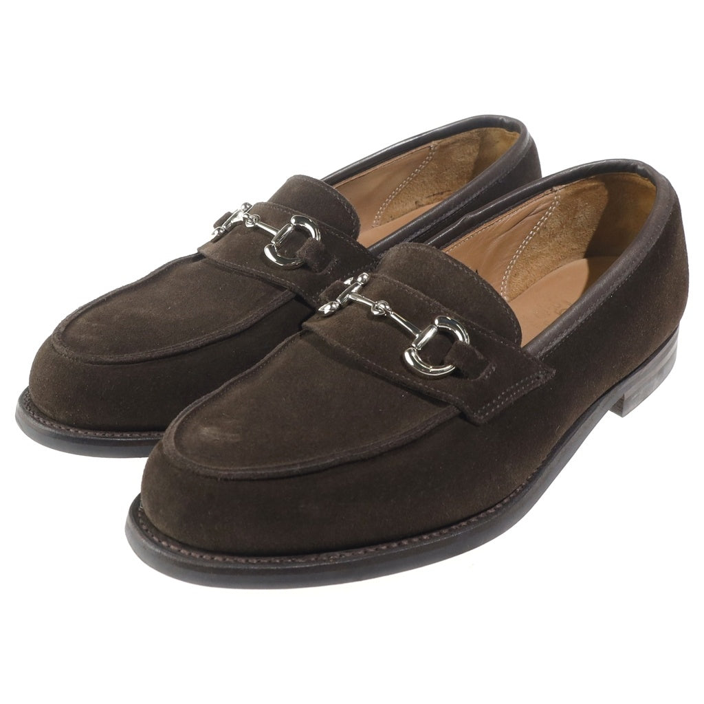 Crockett&Jones(クロケットアンドジョーンズ) FENTON フェントン スエードレザー ホースビット ローカットシューズ ローファー ブラウン 20310A