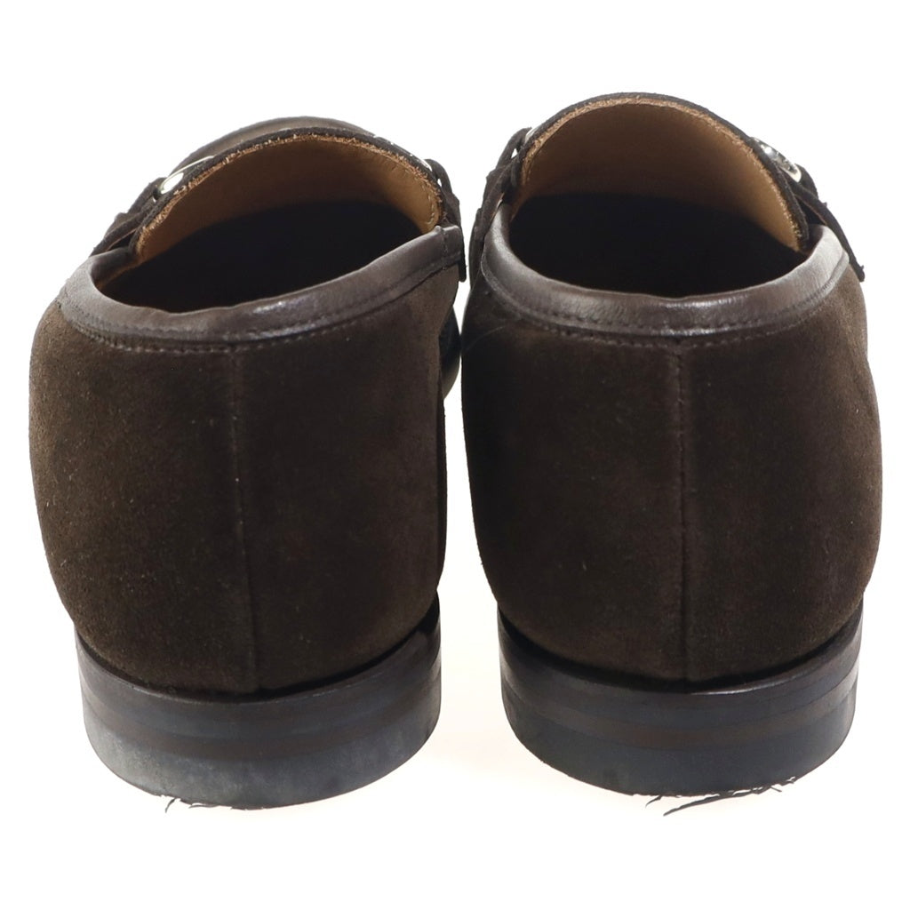 Crockett&Jones(クロケットアンドジョーンズ) FENTON フェントン スエードレザー ホースビット ローカットシューズ ローファー ブラウン 20310A