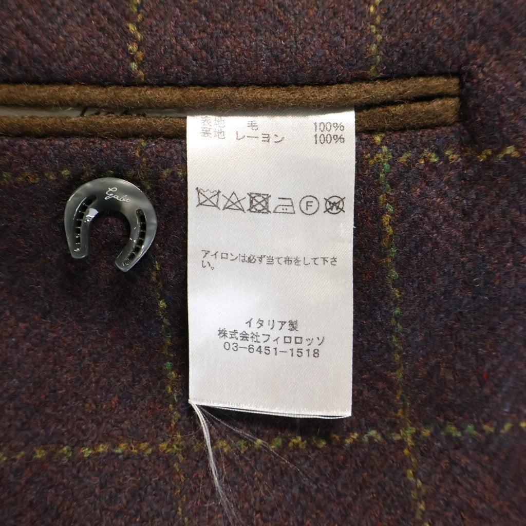 NO BRAND(ノーブランド) ガボ NEW NAPOLI テーラードジャケット ウールジャケット パープル