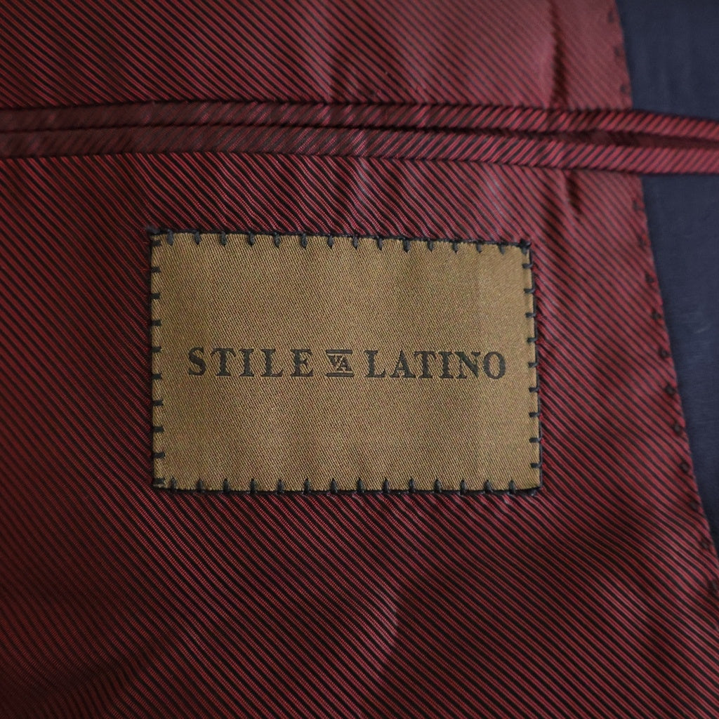 STILE LATINO(スティレラティーノ) AUVINCENZO30PAR2 セットアップスーツ ウール 3Bテーラードジャケット スラックスパンツ ネイビー AW12319