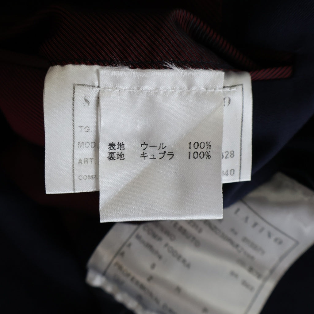 STILE LATINO(スティレラティーノ) AUVINCENZO30PAR2 セットアップスーツ ウール 3Bテーラードジャケット スラックスパンツ ネイビー AW12319
