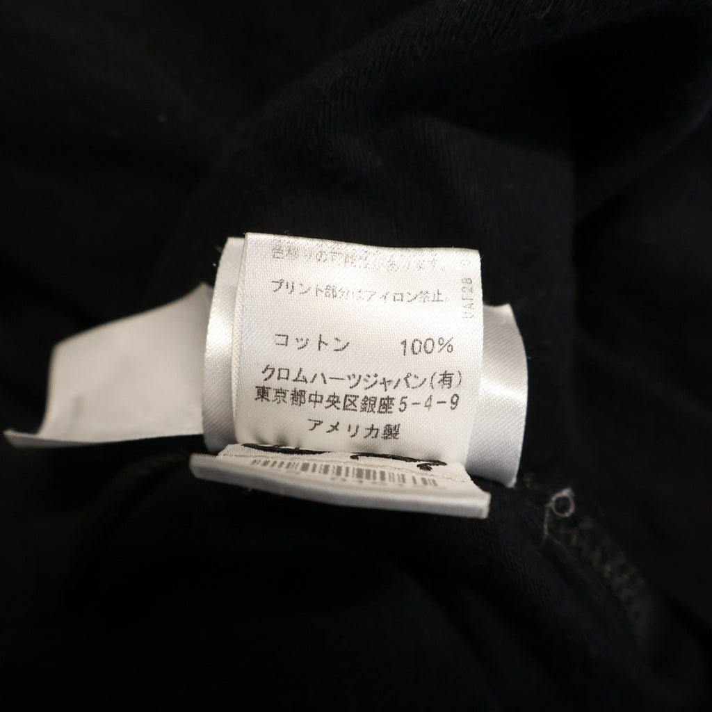 CHROME HEARTS(クロムハーツ) MLTCOL CEM CRS LS マルチセメタリークロスプリント長袖Tシャツ ブラック