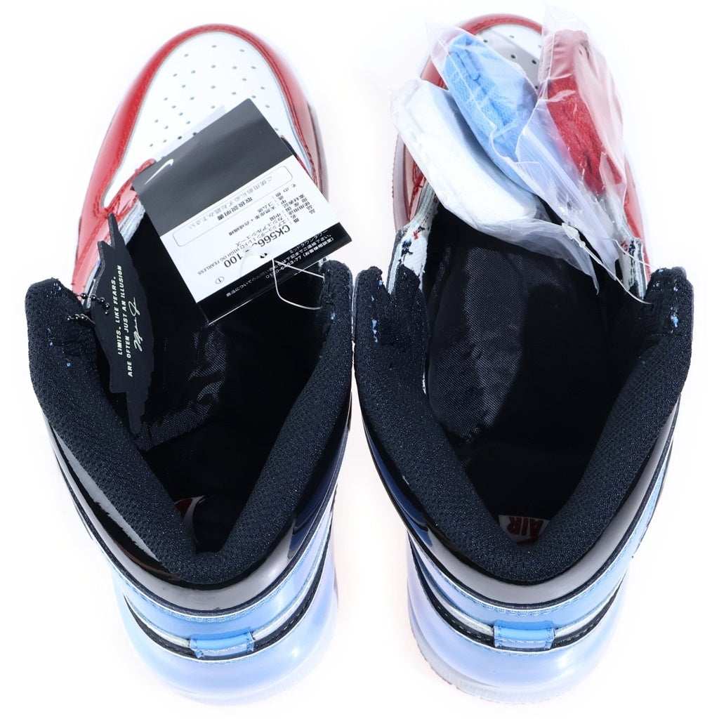 NIKE(ナイキ) AIR JORDAN1 HIGH OG FEARLESS エアジョーダン1 フィアレス ハイカットスニーカー ホワイト/レッド/ライトブルー US9/27cm CK5666-100