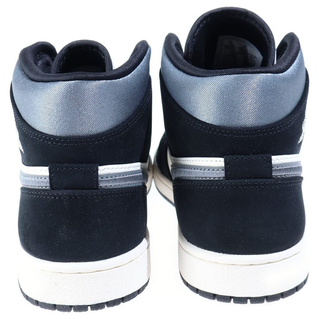 NIKE(ナイキ) AIR JORDAN 1 MID SE エアジョーダン1 ミッドカットスニーカー ホワイト/ブラック/グレー US9.5/27.5cm 852542-011