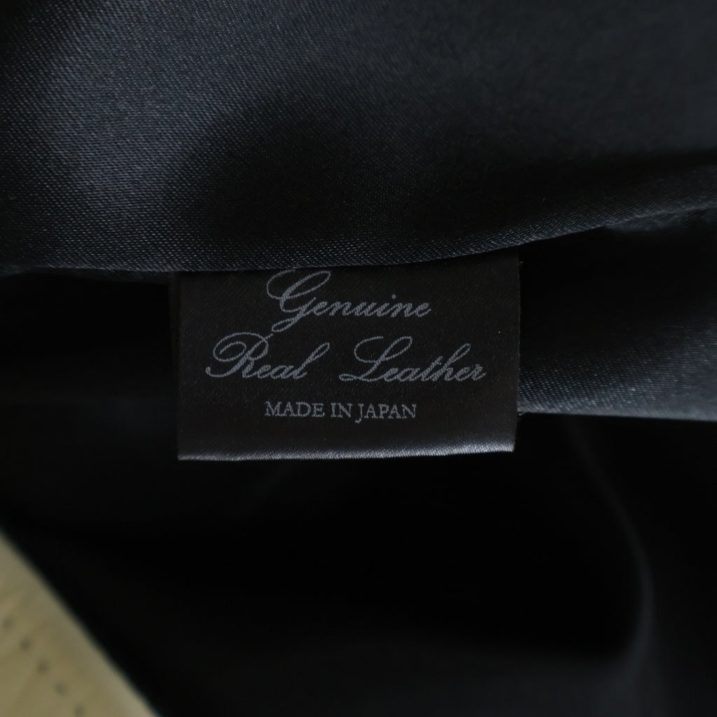 666 LEATHER WEAR(トリプルシックスレザーウェア) ジョニーサンダースカラー ライダースジャケット スティアハイド レザー ブラック/ホワイト LJM-10JTF