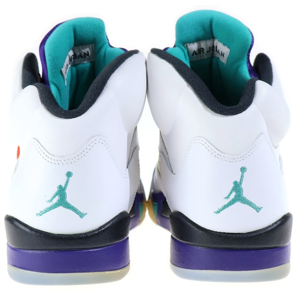 NIKE(ナイキ) 【2013年製 観賞用】AIR JORDAN 5 RETRO GRAPE エアジョーダン5 グレープ ハイカットスニーカー ホワイト/パープル US10.5/28.5cm 136027-108