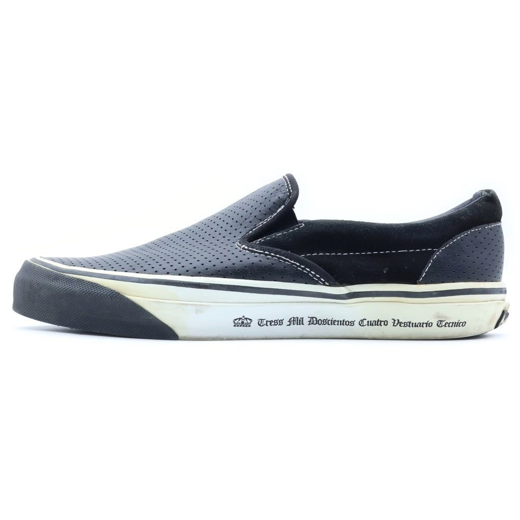 NEIGHBORHOOD(ネイバーフッド) ×MAD FOOT マッドフット レザー スリッポン ローカットスニーカー ブラック US10/28cm