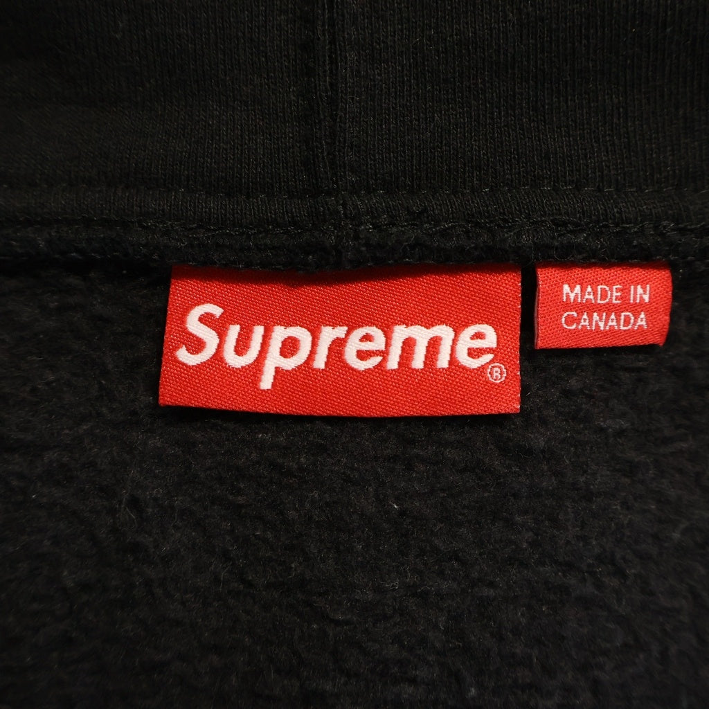 SUPREME(シュプリーム) 23AW Small Box Zip Up Hooded Sweatshirt スモールボックスロゴ スウェットジップパーカー ブラック