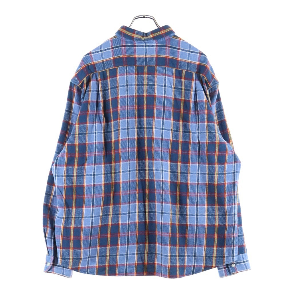 SUPREME(シュプリーム) 23SS Pullover Plaid Flannel Shirt プルオーバー フランネル長袖シャツ ブルー