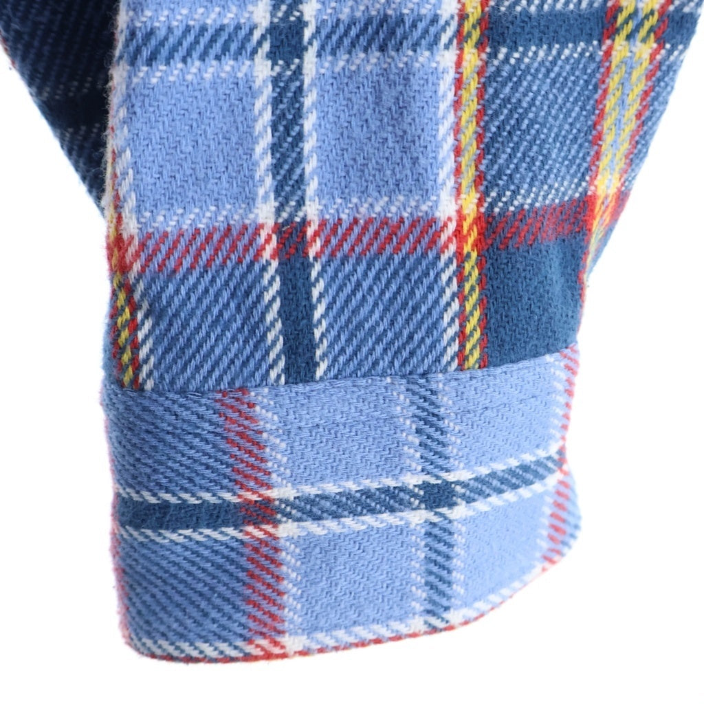 SUPREME(シュプリーム) 23SS Pullover Plaid Flannel Shirt プルオーバー フランネル長袖シャツ ブルー