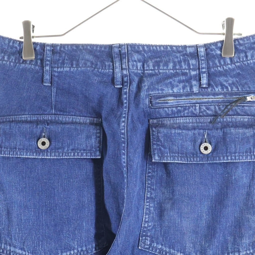 ALOUND(アラウンド) VENTILATION DENIM WORK PANTS ベンチレーションデニムワークパンツ ワイドジーンズ インディゴ