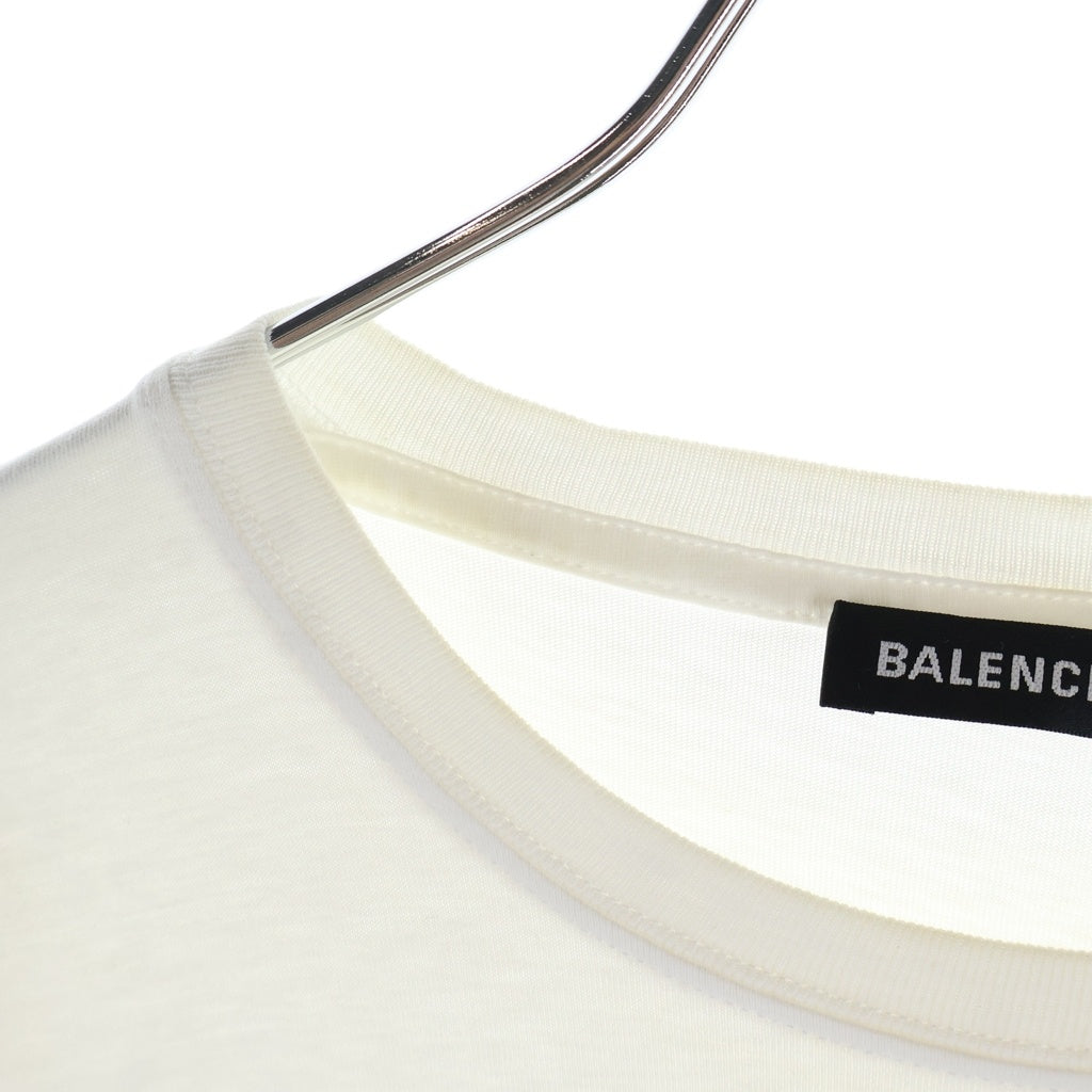 BALENCIAGA(バレンシアガ) 19SS BBロゴプリント 半袖Tシャツ カットソー ホワイト 556150 TKF23
