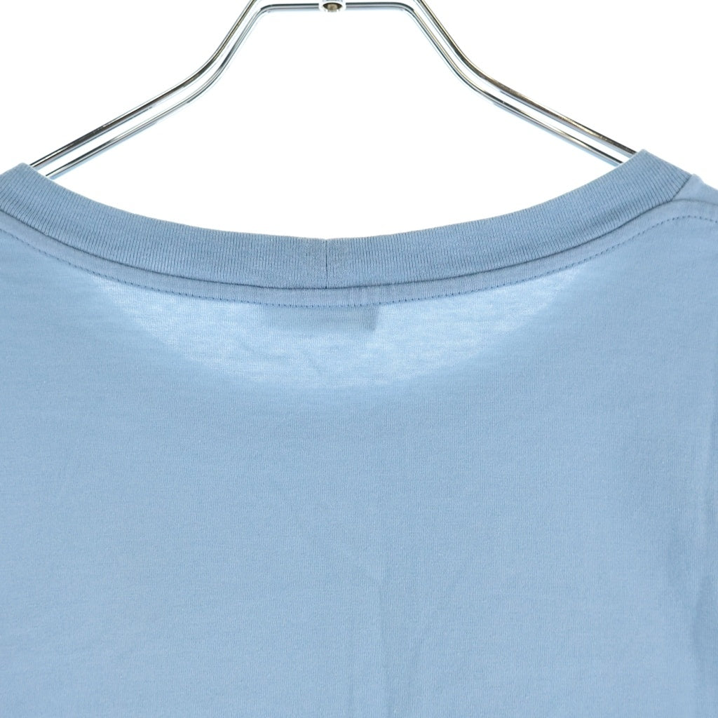 CELINE(セリーヌ) ロゴプリント クルーネック 半袖 Tシャツ カットソー コットン スカイブルー 2X681671Q