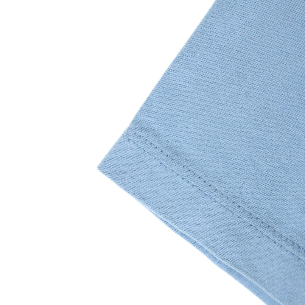 CELINE(セリーヌ) ロゴプリント クルーネック 半袖 Tシャツ カットソー コットン スカイブルー 2X681671Q