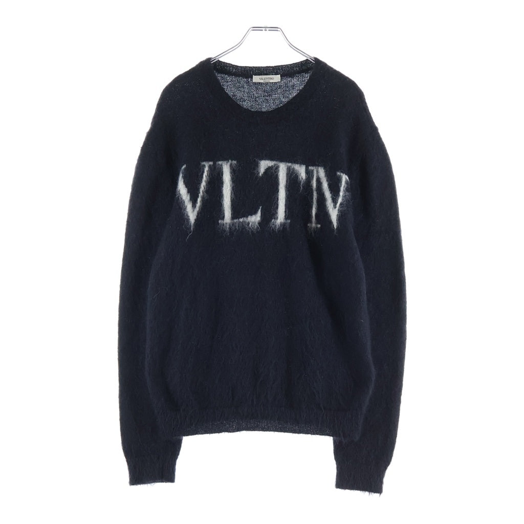 VALENTINO(ヴァレンティノ) ニット セーター トップス ロゴ モヘア ブラック UV0KC12B6U5