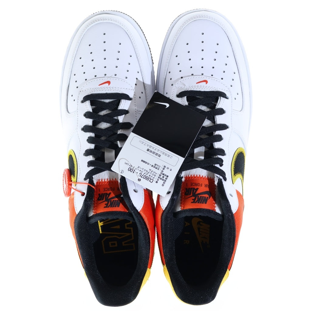 NIKE(ナイキ) AIR FORCE 1 07 LV8 ROSWELL RAYGUNS CU8070-100 エアフォース1 ロズウェルレイガンス ローカットスニーカー ホワイト/オレンジ US10/28cm