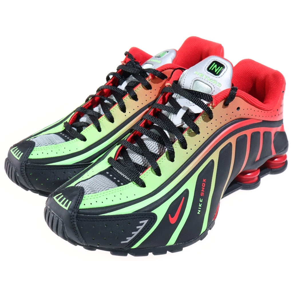 NIKE(ナイキ) SHOX R4 NEYMAR JR ショックスR4 ネイマールジュニア ローカットスニーカー ブラック/グリーン/オレンジ US10/28cm BV1387-001