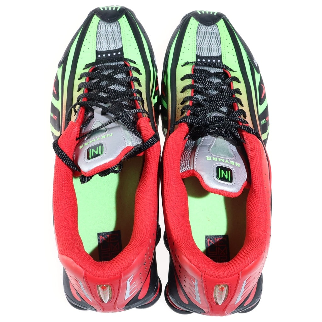 NIKE(ナイキ) SHOX R4 NEYMAR JR ショックスR4 ネイマールジュニア ローカットスニーカー ブラック/グリーン/オレンジ US10/28cm BV1387-001
