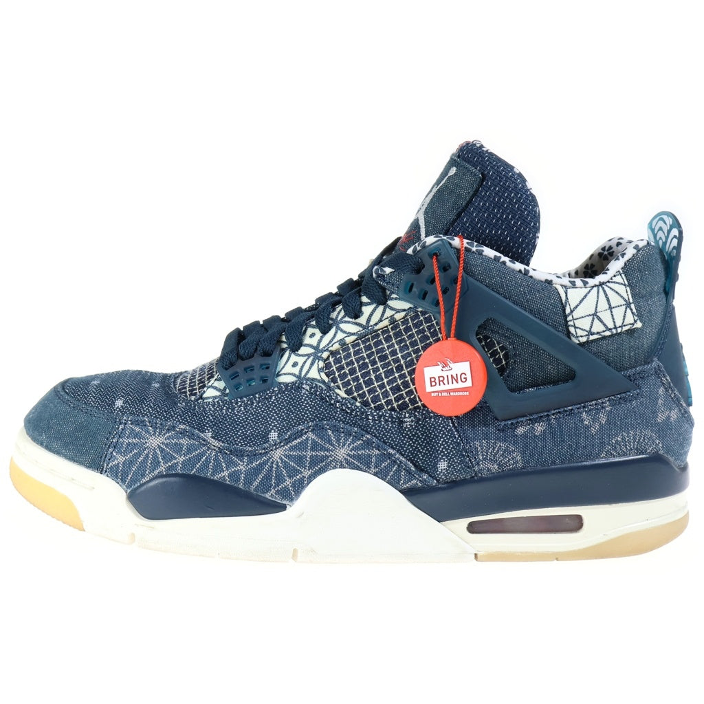 NIKE(ナイキ) AIR JORDAN 4 RETRO SE SASHIKO DEEP OCEAN エアジョーダン4 レトロ 刺し子 ディープオーシャン マルチカラー US10/28cm CW0898-400